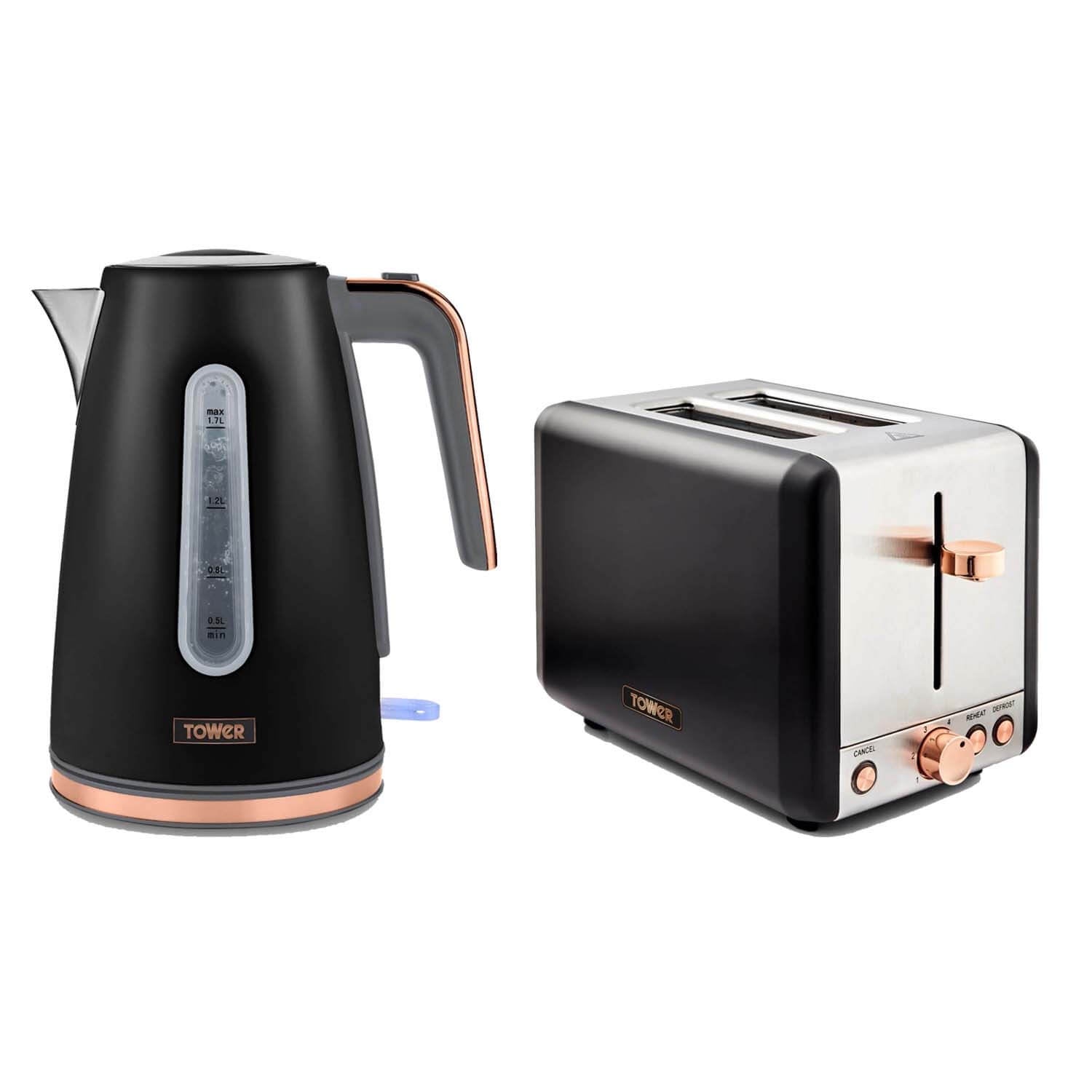 Tower cavaletto grey on sale kettle and toaster