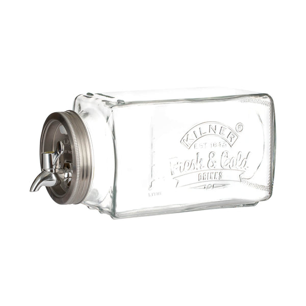 Kilner Glass Fridge Drinks Dispenser - 3 Litre