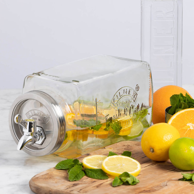 Kilner Glass Fridge Drinks Dispenser - 3 Litre