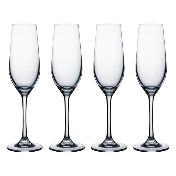 Ravenhead Kings Set of 4 20cl Crystal Flute Glasses