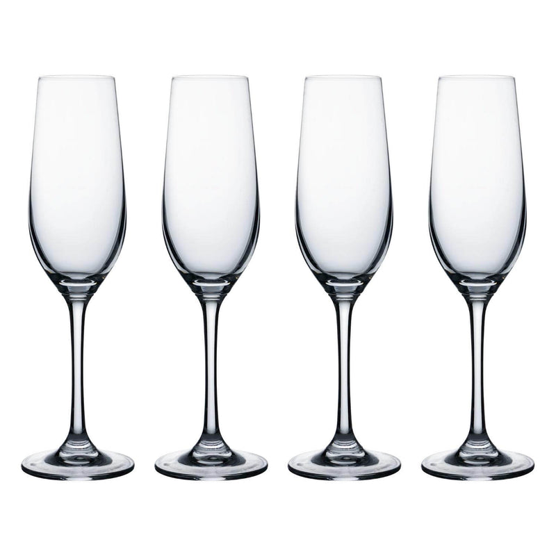 Ravenhead Kings Set of 4 20cl Crystal Flute Glasses