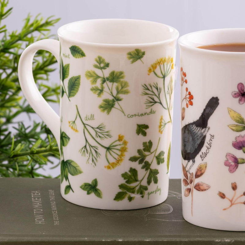 Price & Kensington Garden Herbs Fine China 300ml Mug - Dill