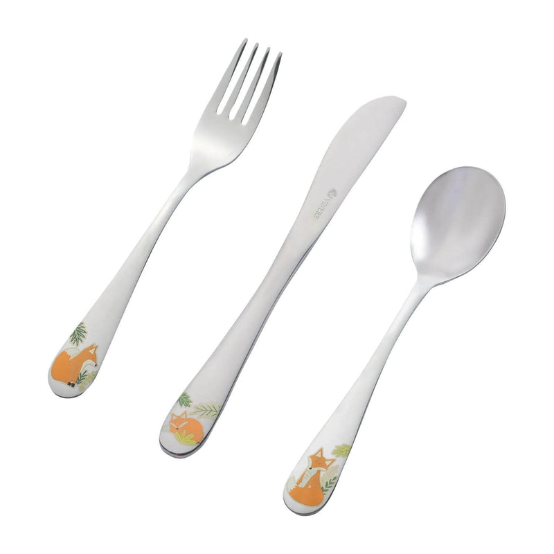 Viners The Fox 3-Piece Stainless Steel Childrens Cutlery Set