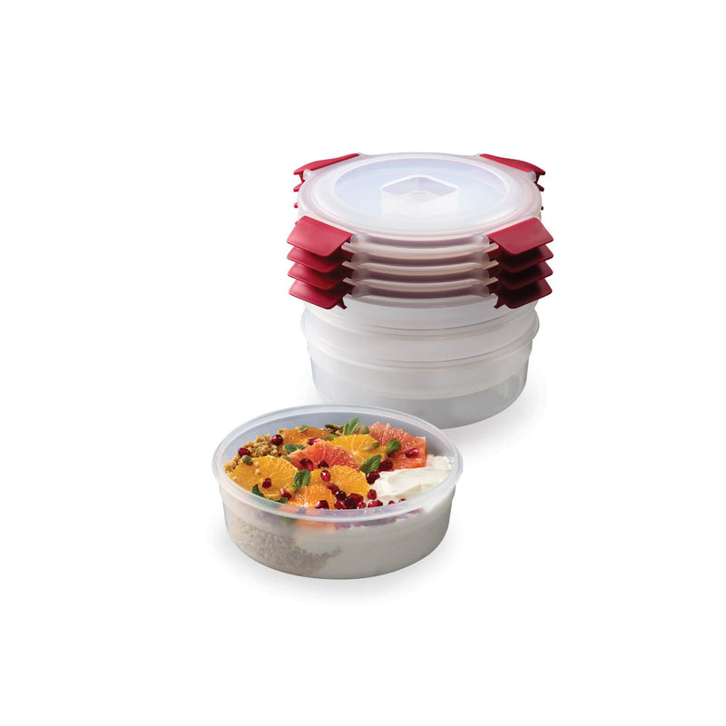 Joseph Joseph Nest™ Lock 4-Piece 1 Litre Round Food Container Set