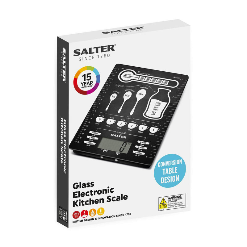 Salter 1171CNDR Conversions Digital 5kg Kitchen Scales - Black