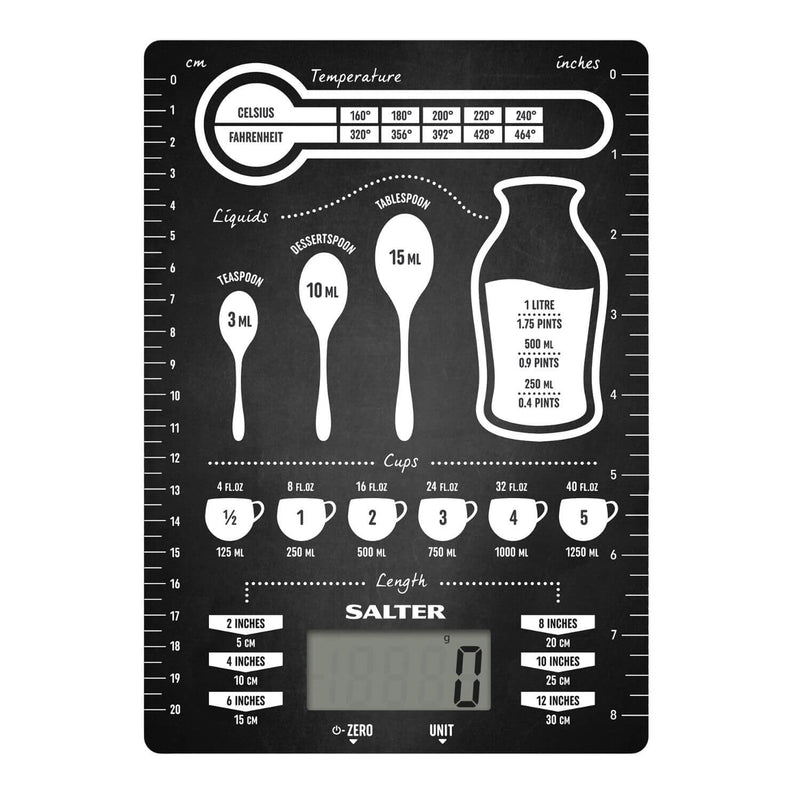 Salter 1171CNDR Conversions Digital 5kg Kitchen Scales - Black