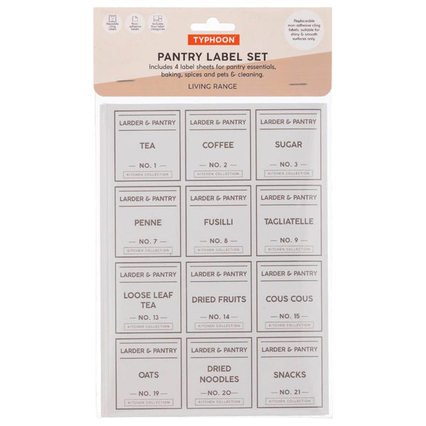 Typhoon Living Pantry Labels - Pack of 4 Sheets