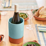 Dexam Sintra Glazed Terracotta Wine Cooler - Duck Egg