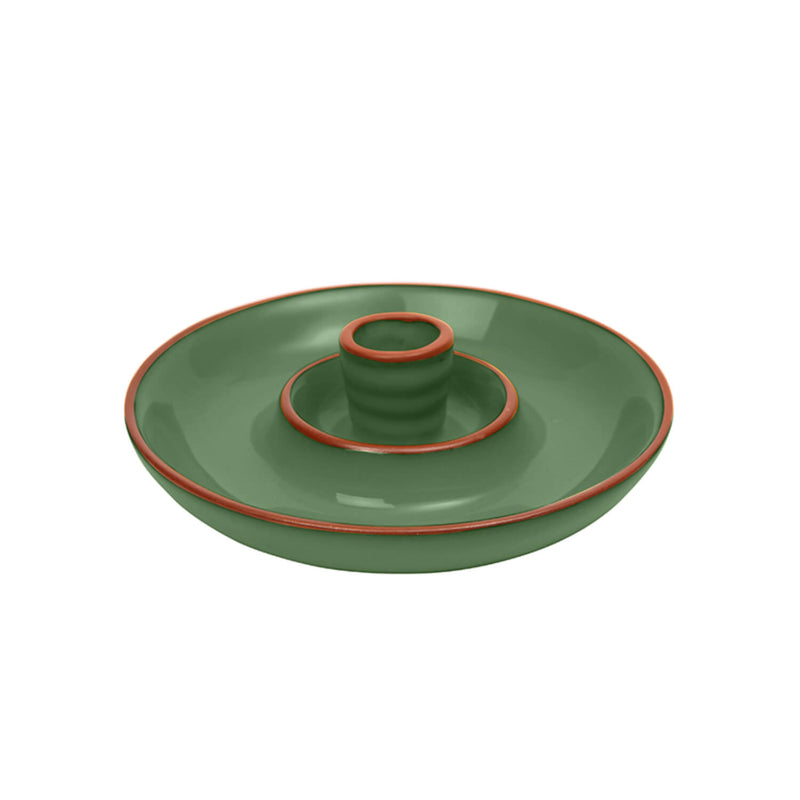 Dexam Sintra Glazed Terracotta Olive Dish - Green