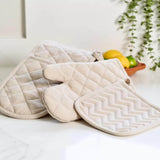 Dexam Love Colour Cotton Double Oven Gloves - Stone