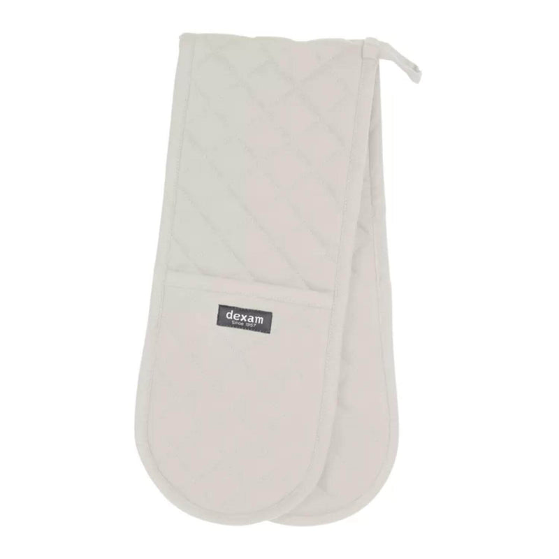 Dexam Love Colour Cotton Double Oven Gloves - Stone