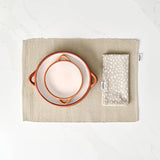 Dexam Sintra 100% Recycled Cotton Spotted Napkin & Placemat Set - Stone