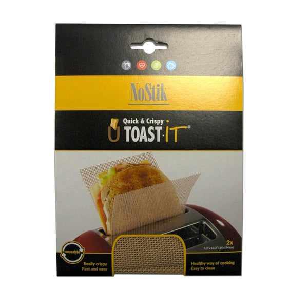 NoStik Reusable U Toast IT Pack of 2 - Black