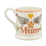 Emma Bridgewater Lovebirds Coral Half Pint Mug - Mum