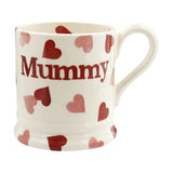 Emma Bridgewater Pink Hearts Half Pint Mug - Mummy