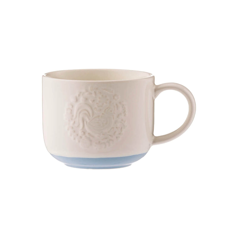 Mason Cash Folk Farmyard 400ml Stoneware Mug - Cockerel Blue