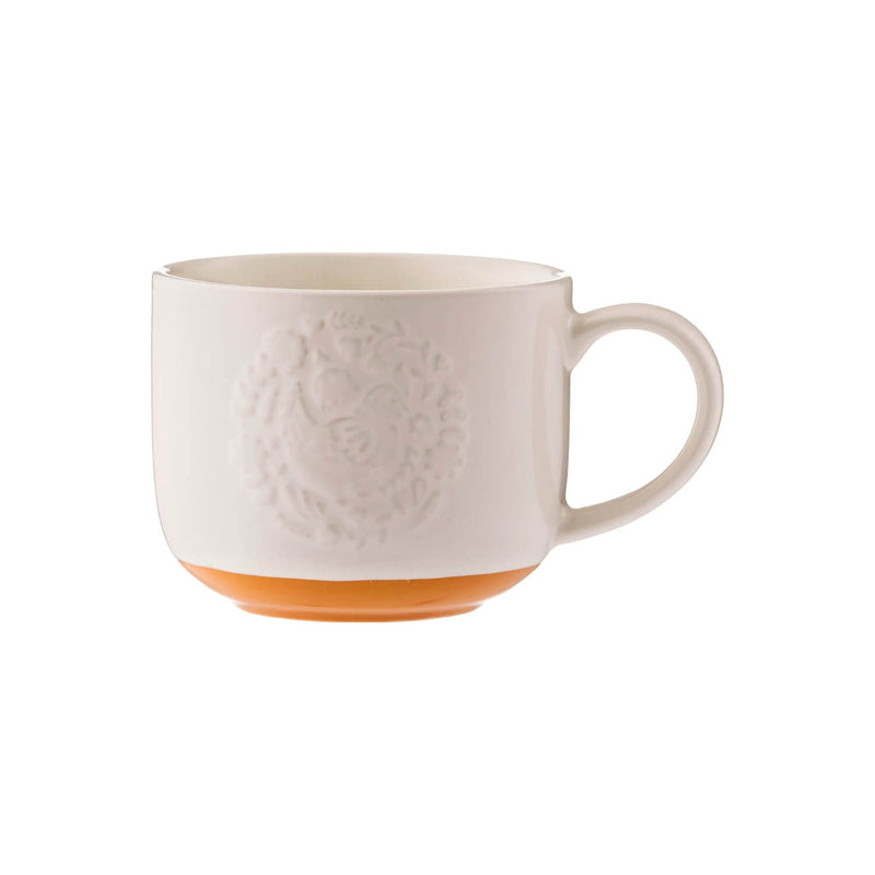 Mason Cash Folk Farmyard 400ml Stoneware Mug - Hen Orange