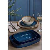 Mason Cash Reactive Blue Stoneware 31cm x 21cm Rectangle Dish