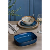 Mason Cash Reactive Blue Stoneware 23cm x 17.5cm Rectangle Dish