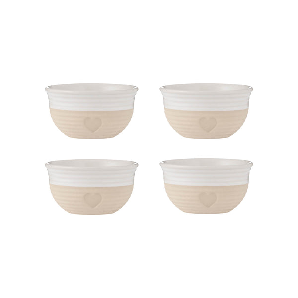 Mason Cash Stoneware Rustic Charm 9.5cm Mini Bowls - Set of 4