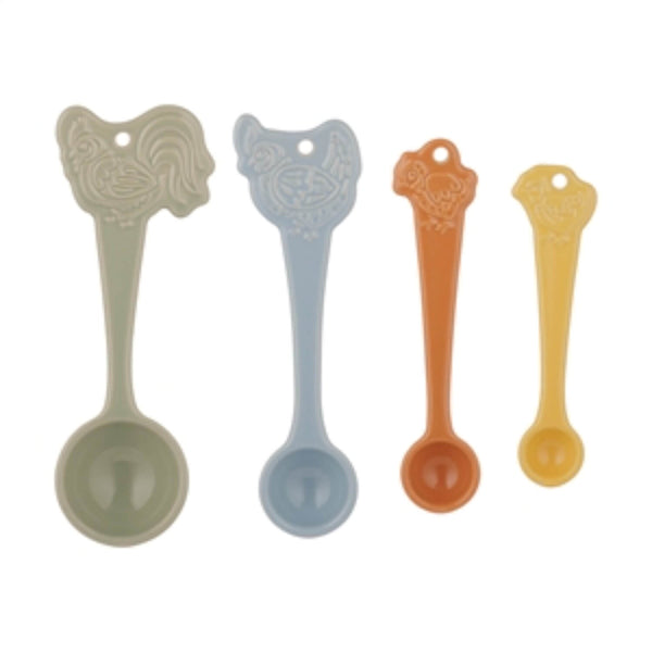 Mason Cash Stoneware Home To Roost Measuring Spoons - Set Of 4