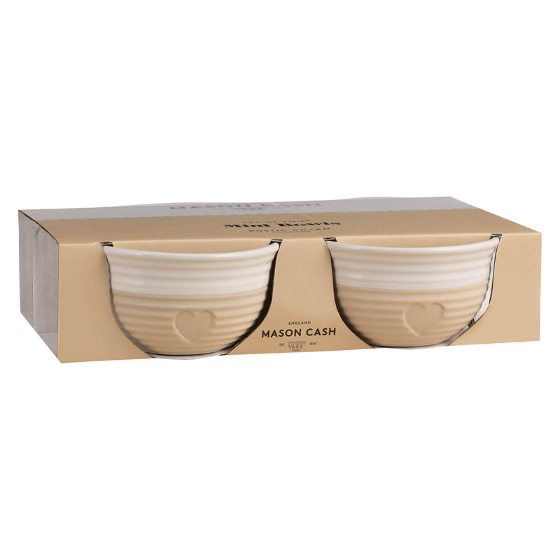 Mason Cash Stoneware Rustic Charm 9.5cm Mini Bowls - Set of 4