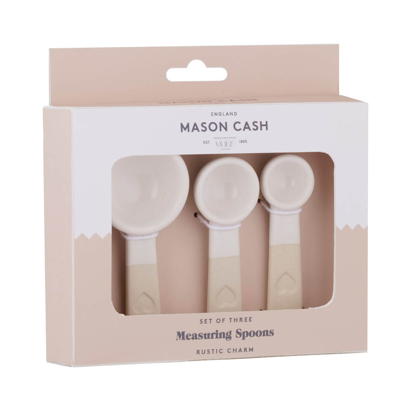 Mason Cash Stoneware Rustic Charm Measuring Spoons - Set of 3