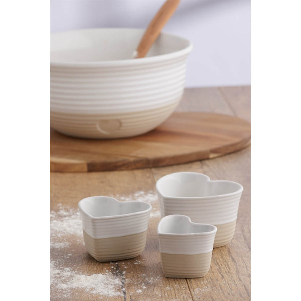 Mason Cash Stoneware Rusic Charm Measuring Cups - Set Of 3