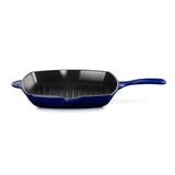 Le Creuset Signature 26cm Cast Iron Square Grillit - Indigo