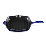 Le Creuset Signature 26cm Cast Iron Square Grillit - Indigo