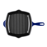 Le Creuset Signature 26cm Cast Iron Square Grillit - Indigo