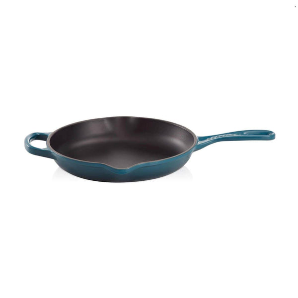 Le Creuset Signature Cast Iron 23cm Round Skillet - Deep Teal