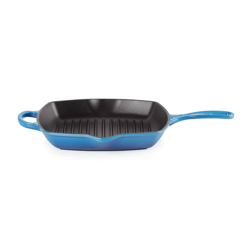 Le Creuset Signature Cast Iron 26cm Square Grillit - Azure