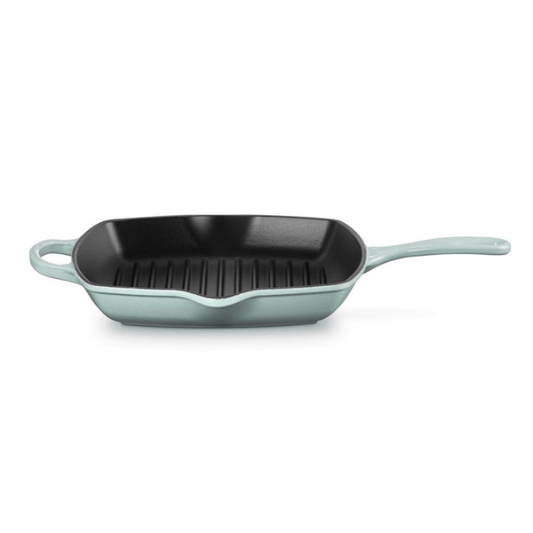 Le Creuset Signature Cast Iron 26cm Square Grillit - Sea Salt