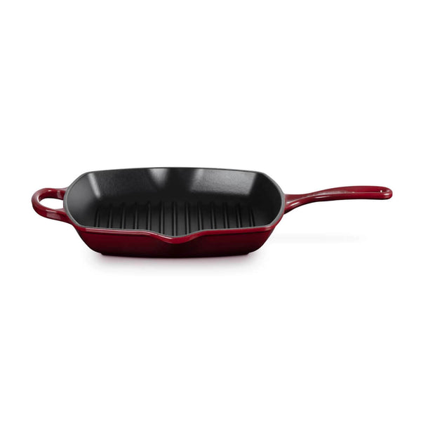 Le Creuset Signature 26cm Cast Iron Square Grillit - Garnet