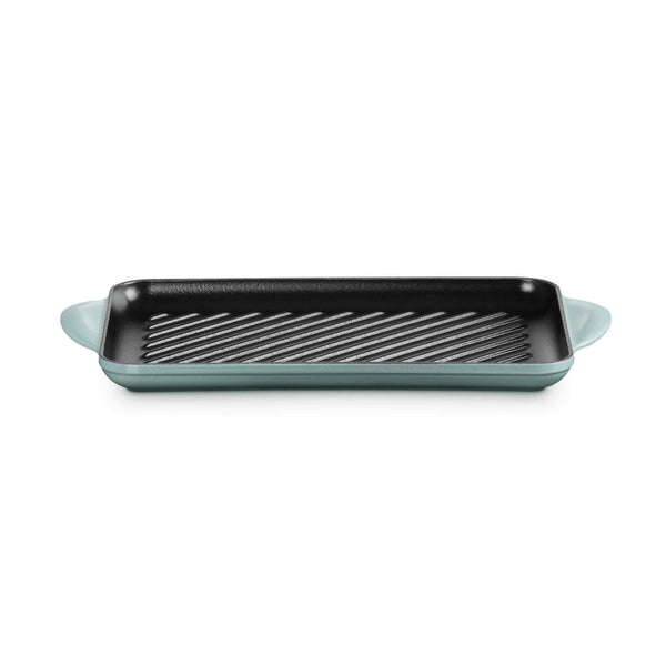 Le Creuset Traditional Cast Iron 32cm Rectangular Grill - Sea Salt