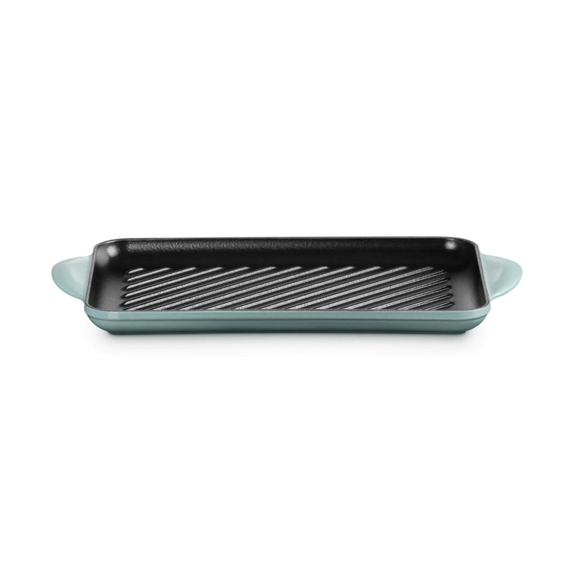 Le Creuset Traditional Cast Iron 32cm Rectangular Grill - Sea Salt