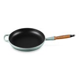 Le Creuset Signature Cast Iron 28cm Frying Pan with Wooden Handle - Sea Salt