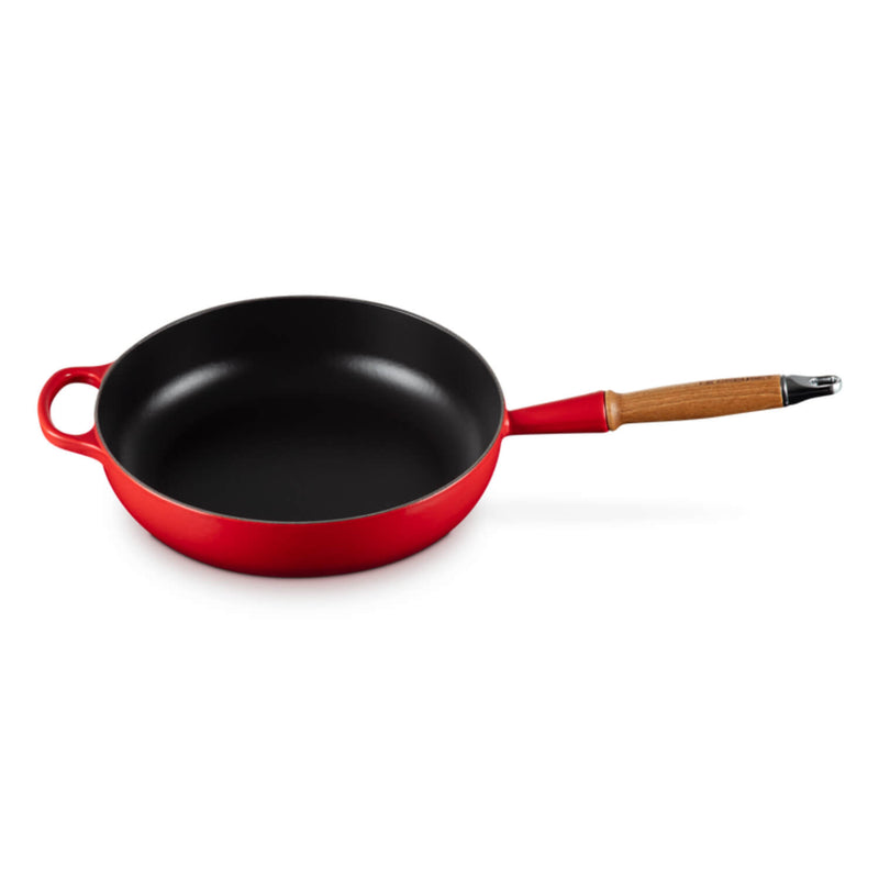 Le Creuset Signature Cast Iron 28cm Saute Pan - Cerise