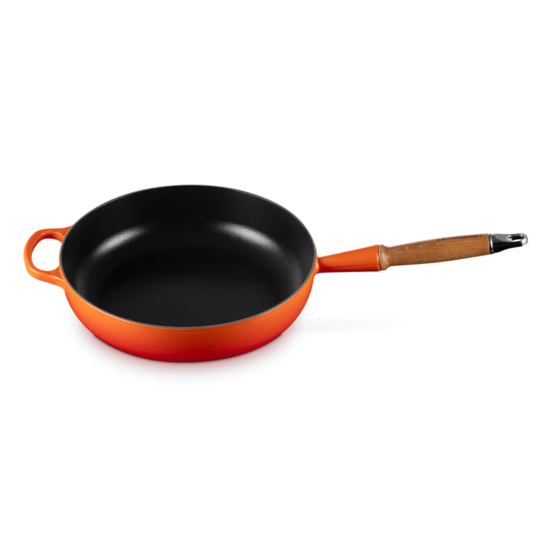 Le Creuset Signature Cast Iron 28cm Saute Pan - Volcanic