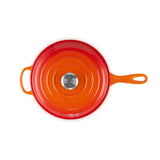 Le Creuset Signature Cast Iron 26cm Cassadou with Handle - Volcanic