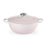 Le Creuset Signature Cast Iron 24cm Soup Pot - Shell Pink