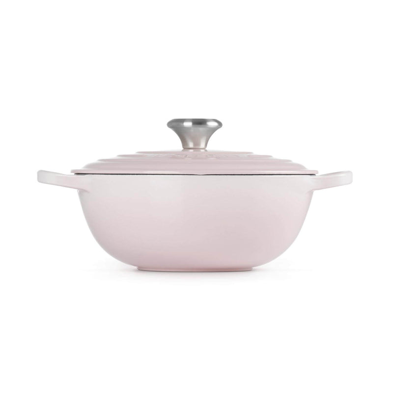 Le Creuset Signature Cast Iron 24cm Soup Pot - Shell Pink