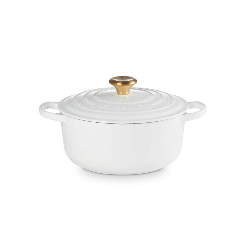 Le Creuset Signature Cast Iron 20cm Round Casserole - White