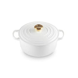 Le Creuset Signature Cast Iron 20cm Round Casserole - White