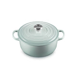 Le Creuset Signature 20cm Cast Iron Round Casserole - Sea Salt