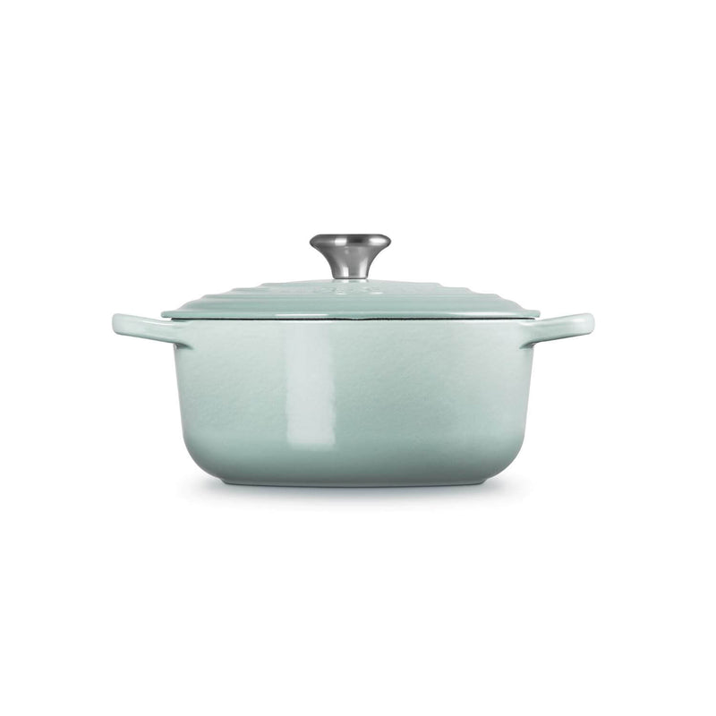 Le Creuset Signature 20cm Cast Iron Round Casserole - Sea Salt