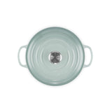 Le Creuset Signature 20cm Cast Iron Round Casserole - Sea Salt