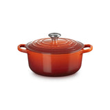 Le Creuset Signature Cast Iron 20cm Round Casserole - Cayenne