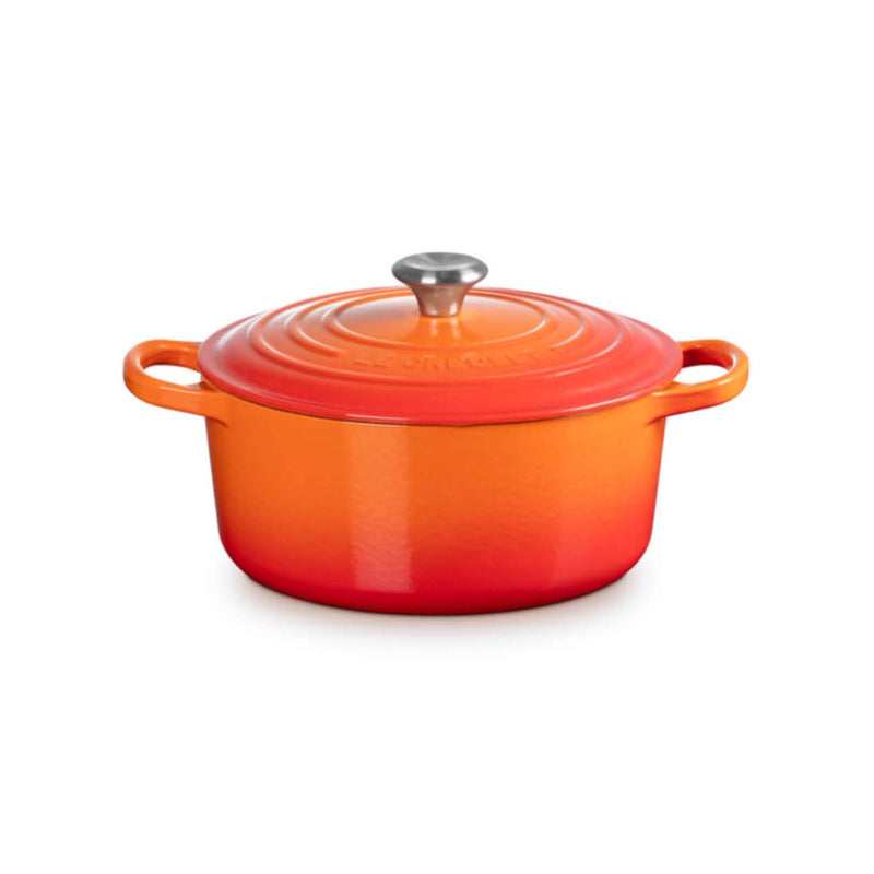 Le Creuset Signature Cast Iron 22cm Round Casserole - Volcanic